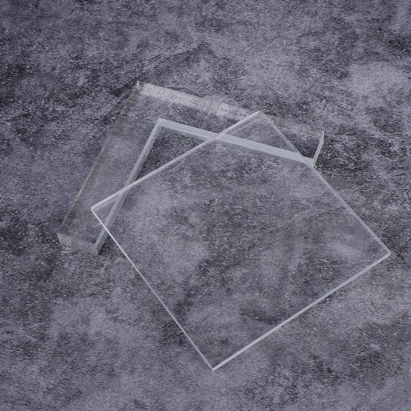 ZJchao 2pcs Stamp Block Clear Stamping Tools, Stamp Positioner Kit Acrylic Stamp Coloring Board Locating Clear Acrylic Pad Stamp Positioner, Stamp Coloring Board for Scrapbooking Crafts Card Making - Image 4